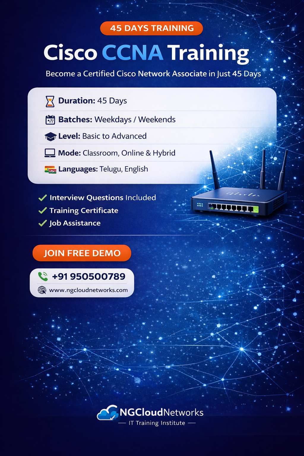 online CCNA Certification course 